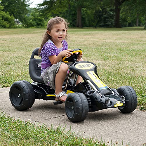 Lil' Rider Go Kart Pedal Car - Black/Yellow Lil' Rider Go Kart Pedal Car - Black/Yellow
